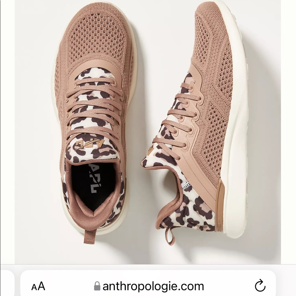 APL sneakers tan leopard NEW 7.5 womens